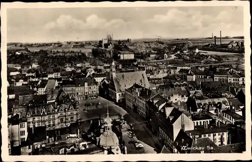 Ak Zwickau in Sachsen, Ortsansicht