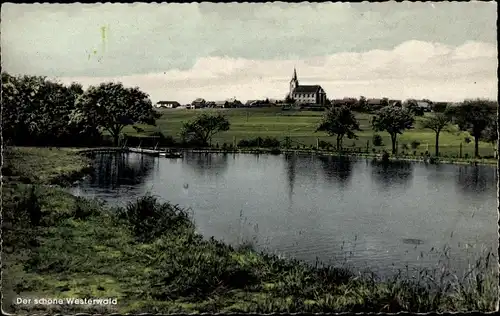 Ak Ransbach Baumbach im Westerwald ?, Teilansicht