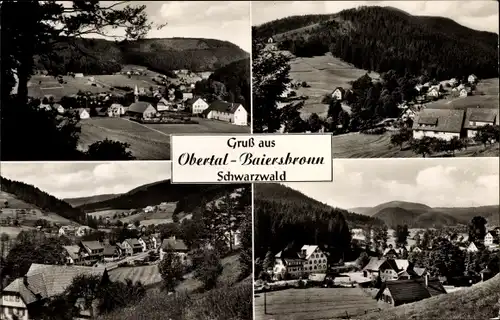 Ak Obertal Baiersbronn im Schwarzwald, Ortsansichten