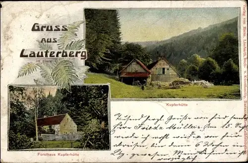 Ak Bad Lauterberg im Harz, Forsthaus Kupferhütte