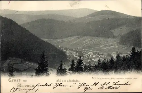 Ak Ilmenau in Thüringen, Blick vom Schwalbenstein
