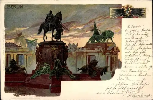 Litho Berlin Mitte, Kaiser Wilhelm Nationaldenkmal