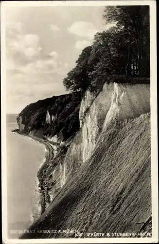 Ak Sassnitz auf Rügen, Kreidefelsen, Stubbenkammer