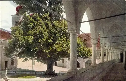 Ak Millstatt am See Kärnten, Klostergang