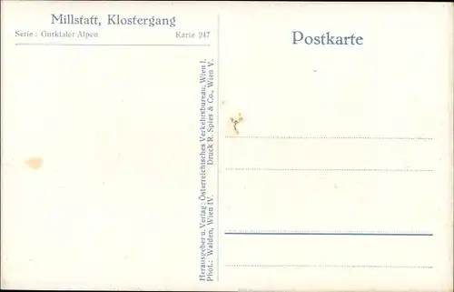 Ak Millstatt am See Kärnten, Klostergang