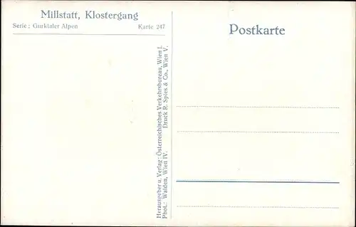 Ak Millstatt am See Kärnten, Klostergang
