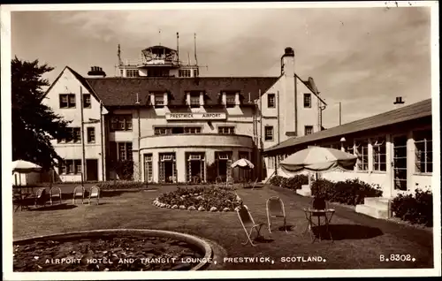 Ak Prestwick Schottland, Flughafenhotel, Transit Lounge