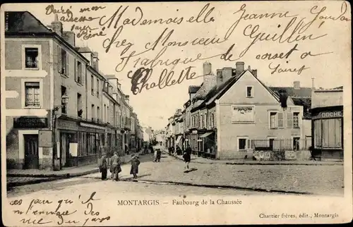 Ak Montargis Loiret, Faubourg de la Chaussee