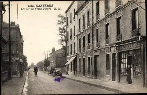 Ak Nanterre Hauts de Seine, Avenue Felix-Faure