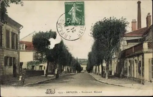 Ak Arpajon Essonne, Boulevard Morand