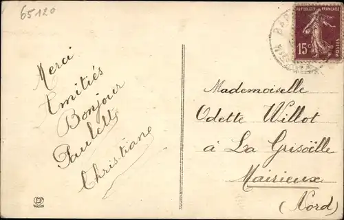 Ak Barèges Hautes Pyrénées, Eingang zur Stadt, Hotel