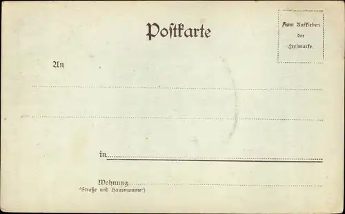 Mondschein Ak Emmerich am Niederrhein, Teilansicht