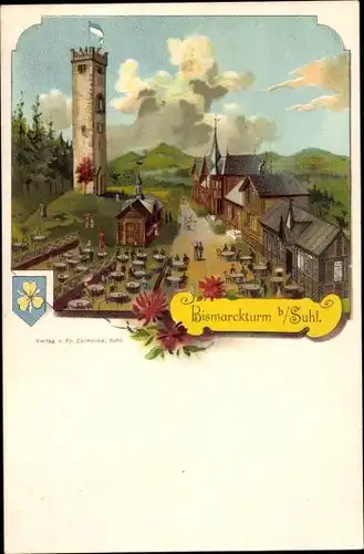 Litho Suhl in Thüringen, Bismarckturm