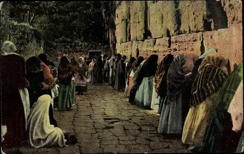 Ak Jerusalem Israel, Klagemauer