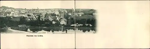 Klapp Ak Colditz in Sachsen, Panorama