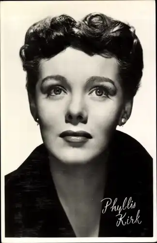 Ak Schauspielerin Phyllis Kirk, Portrait