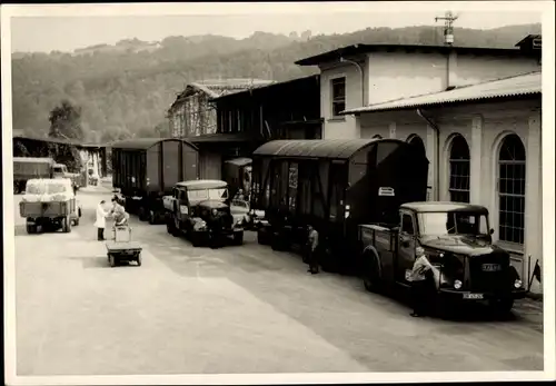 Foto Ak Papiermühle Solingen im Bergischen Land, Jagenberg & Co., Solinger Papierfabrik, LKW