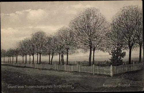 Ak Friedrichsfeld Voerde am Niederrhein, Franzosen-Friedhof