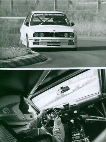 Foto BMW-Motorsport, Rennfahrer, Autos, Lenkrad, Erste Tests mit dem Renn-BMW M3