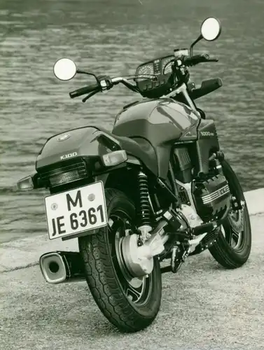 Foto Motorrad, BMW K 100, Vierzylindermotor, Hoher Lenker, Motorradkennzeichen M JE 6361