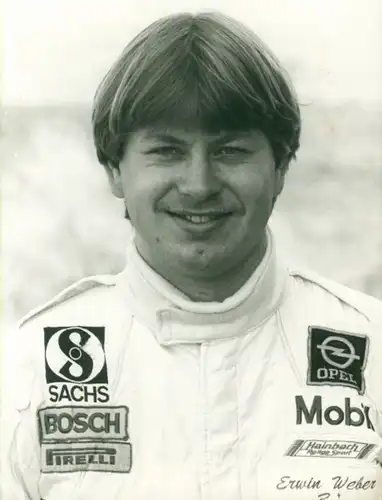 Foto Rallyefahrer Erwin Weber, Nummer 1 im Deutschen Opel Team