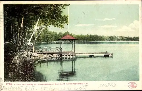 Ak New Hampshire USA, Lake Winnipesaukee, am Ufer der Wolfborough Bay