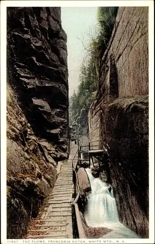 Ak White Mountains New Hampshire, The Flume, Franconia Notch