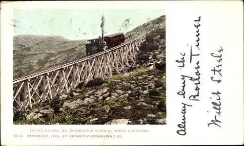 Ak White Mountains New Hampshire, Jacob's Ladder, Mount Washington Railway