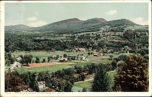 Ak Jackson Village New Hampshire USA, Blick vom Iron Mount