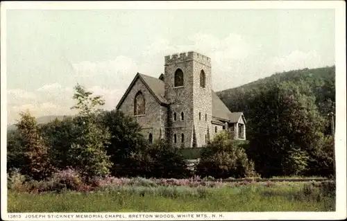 Ak Bretton Woods Caroll New Hampshire USA, Joseph Stickney Memorial Chapel