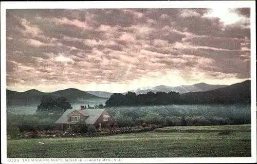 Ak White Mountains New Hampshire USA, die Morgennebel, Sugar Hill