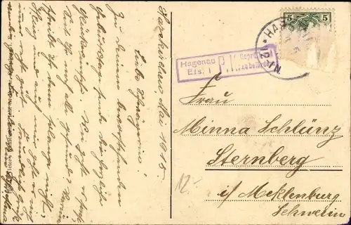 Ak Harskirchen Elsass Bas Rhin, Kirche, Gasthof zur Linde, Naubach