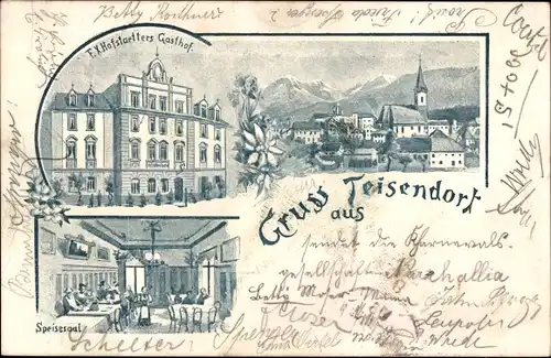 Ak Teisendorf in Oberbayern, Gasthof, Totalansicht