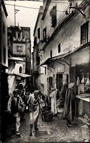 Ak Algier Algier Algerier, Eine Straße in der Kasbah