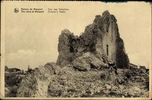 Ak Nieuport Bains Nieuwpoort Westflandern, Templerturm