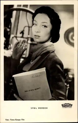 Ak Schauspielerin Sybil Werden, Das letzte Rezept