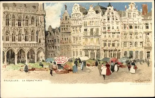 Künstler Litho Cassiers, H., Bruxelles Brüssel, La Grande Place