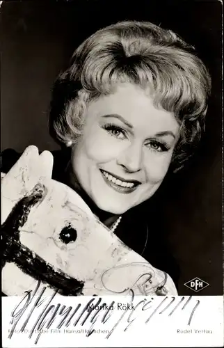 Ak Schauspielerin Marika Rökk, Portrait, Mein Mann, das Wirtschaftswunder, Autogramm