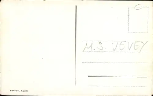 Ak Chillon Lac Léman Kt. Waadt Schweiz, MS Vevey