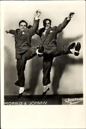 Ak Tänzer Morris und Johnny, Portrait