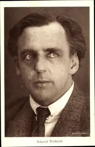 Ak Schauspieler Eduard Verkade, Portrait