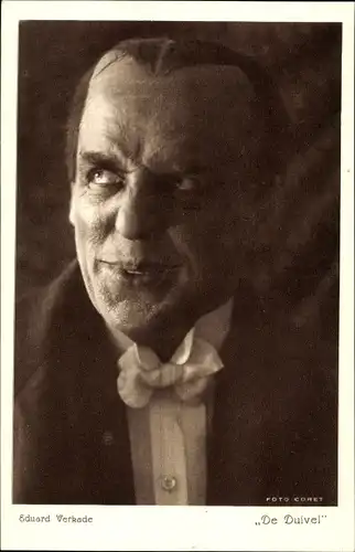 Ak Schauspieler Eduard Verkade, Portrait, De Duivel