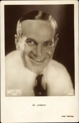 Ak Schauspieler Al Jolson, Portrait