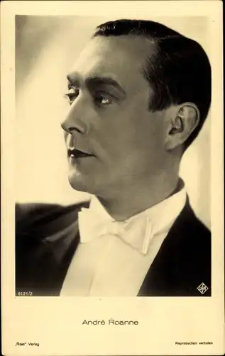 Ak Schauspieler Andre Roanne, Portrait