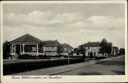 Ak Dieren Gelderland, Wilhelminaplein mit Musikpavillon