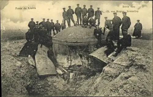 Ak Lier Lierre Flandern Antwerpen, Forts, Soldaten