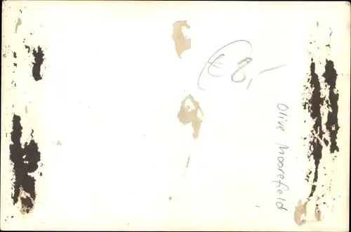 Foto Ak Schauspielerin und Sängerion Olive Moorefield, Portrait, Autogramm