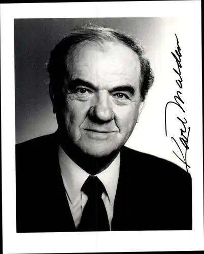 Ak Schauspieler Karl Malden, Portrait, Autogramm