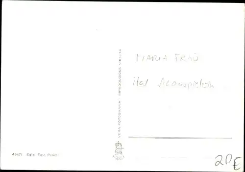 Foto Ak Schauspielerin Maria Frau, Portrait, Autogramm