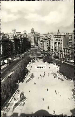 Ak Valencia Stadt Spanien, Plaza del Caudillo